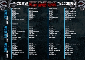 Time schedule Graspop Metal Meeting 2010. (Klik om te vergroten)