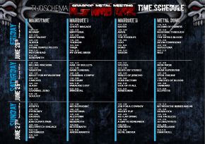 Tijdschema Graspop 2010 (klik om te vergroten)